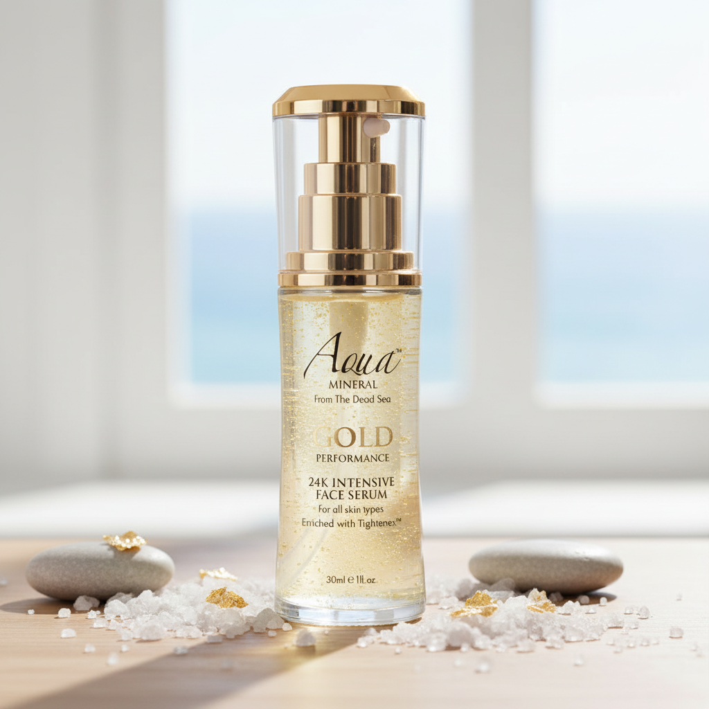 Aqua Mineral 24K強效精華液 - 金色元素海洋礦物spa背景