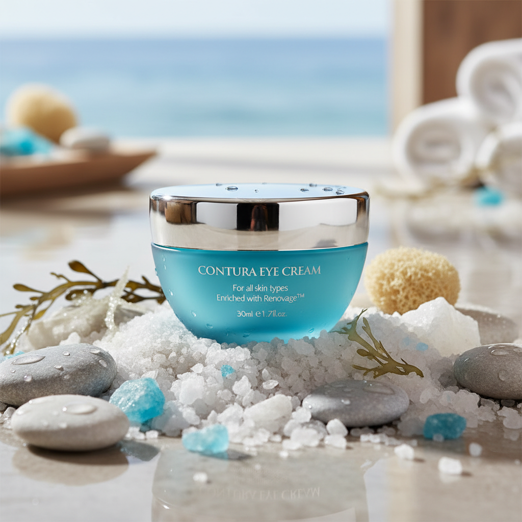 AquaMineral 死海礦物補濕眼霜 自然真實海洋礦物spa背景