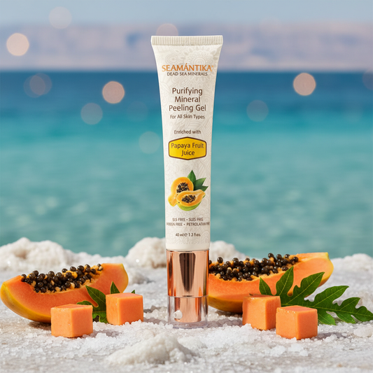 Seamantika 死海礦物木瓜去角質精華 死海礦物spa背景