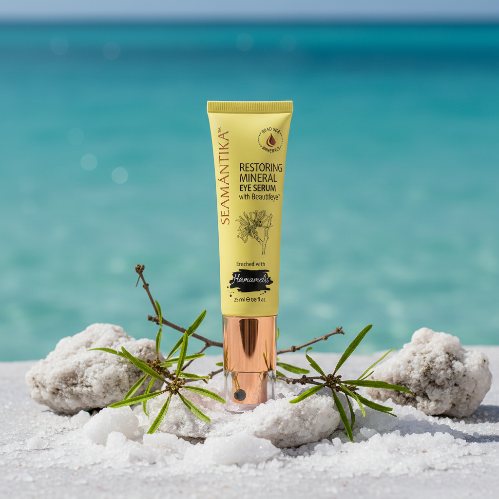 Seamantika 修復礦物眼精華 金縷梅葉 死海礦物spa背景