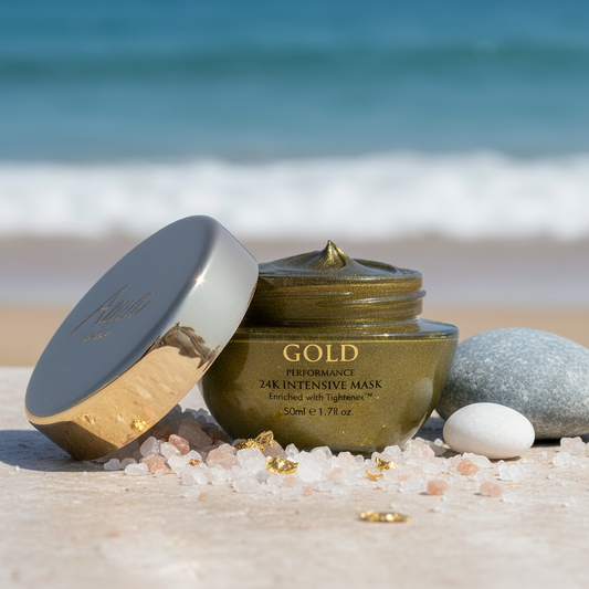 Aqua Mineral 24K 強效面膜 金色元素海洋礦物spa背景