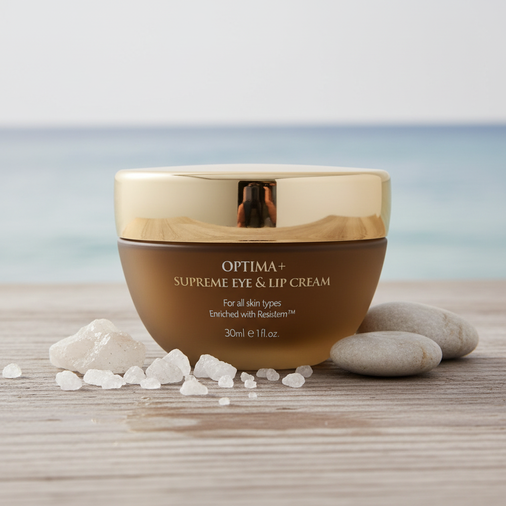 Aqua Mineral Optima+皇牌幹細胞熱能修護眼霜及唇霜 自然簡約海洋礦物spa背景