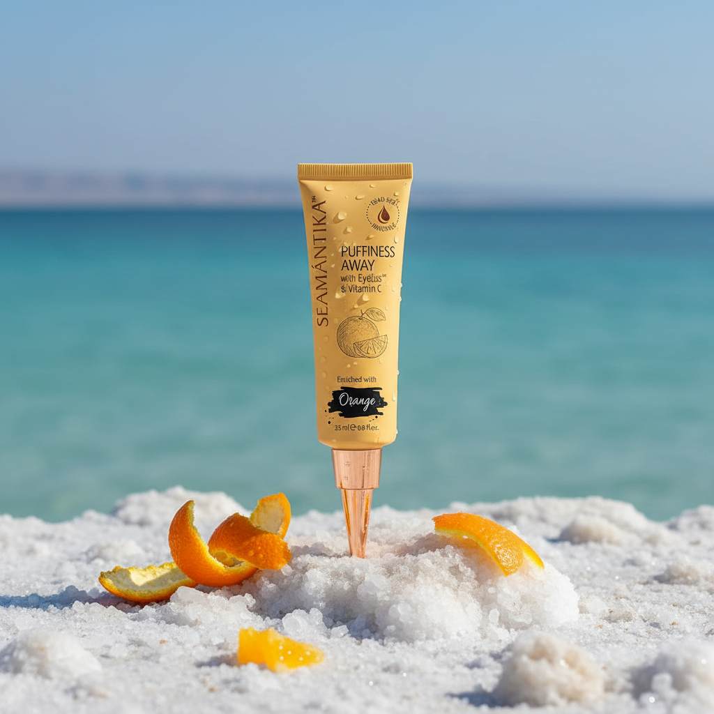 SEAMANTIKA 瞬間去眼袋精華 橙皮萃取 死海礦物spa背景
