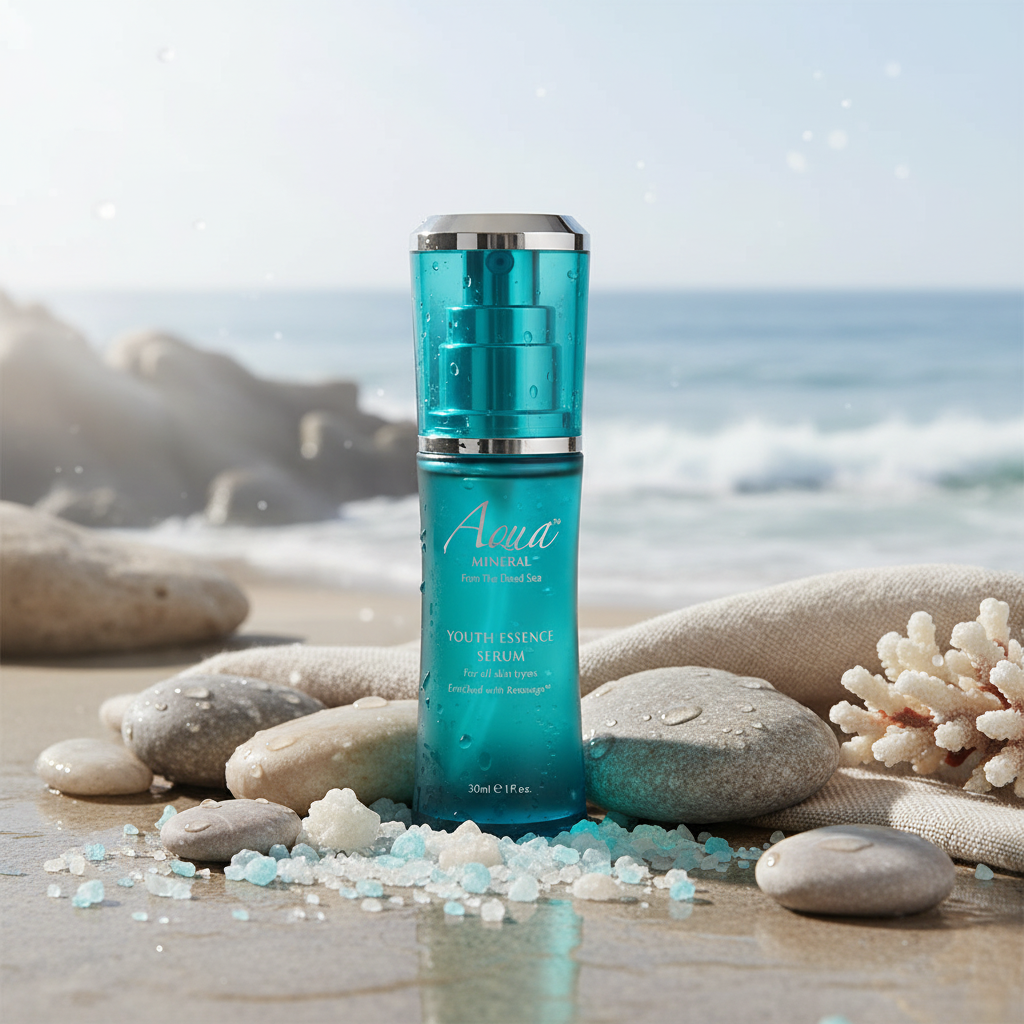 Aqua Mineral 死海礦物嫩肌補濕精華 自然真實海洋礦物spa背景
