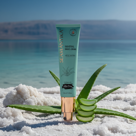 SEAMANTIKA 死海礦物晚霜 蘆薈 死海礦物spa背景